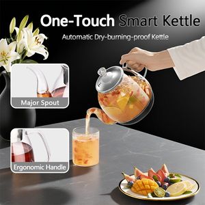 Teiera in Vetro Multifunzionale Professionale da 800ml, Bollitore Elettrico Integrato per Cottura e Infusione Rapida in Acciaio Inossidabile - Product Image 2