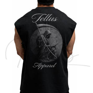 Débardeur à capuche personnalisé avec logo pour entraînement, musculation, hommes, sans manches, coupe décontractée, pour la gym - Product Image 2