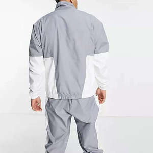 Custom Men's Windbreaker Set Two Piece Tracksuit Solid Casual <b>Waterproof</b> Sportswear <b>Jacket</b> Jogger Pants Outdoor Streetwear 100% - Product Image 2