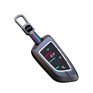Zink legierung Leder Autos chl üssel Shell Case Cover Schlüssel bund Keyless Holder Protector Zubehör für Bmw G30 G20 X6 X5 <span class=keywords><strong>I3</strong></span> I8 M4 E30 E60 - Product Image 4