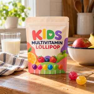 Sucettes multivitaminées sans sucre à marque privée, supplément nutritionnel quotidien, logo personnalisé, faible MOQ - Product Image 2