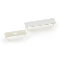 Attaches-câbles en plastique Essentra Natural UL94 V2 Nylon 6/6 à fixation par vis, attaches-câbles plats FCRC