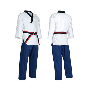 Vente en gros OEM, logo personnalisé, respirant, séchage rapide, 100% coton, Gi de judo, de jiu-jitsu, de karaté, uniforme d'entraînement et de compétition BJJ OEM - Product Image 3