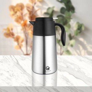 Jarra Térmica de Acero Inoxidable, Acabado Espejo, Resistente al Óxido, Diseño Minimalista, Asa de Plástico - Product Image 2