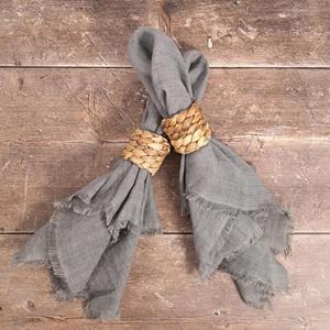 Anillo para Servilletas de Jacinto de Agua Estilo Rústico, Hecho a Mano, Redondo, Hebilla para Mantel, Decoración Sostenible para el Hogar, Venta al por Mayor - Product Image 5
