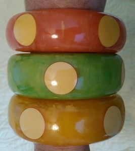 Trendy Acrylic Resin <b>Bangle</b> <b>Set</b> for Women Fashion Jewelry Accessories - Product Image 5