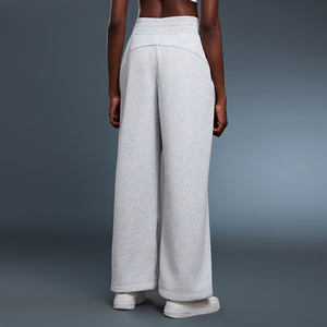Women's Fleece <b>Lined</b> Warm Windproof Breathable High Waist Sweatpants Loose Straight Leg Jogger <b>Pants</b> Drawstring Winter Trousers - Product Image 2