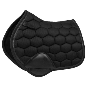 BRAND ZONE1995 Tapis de selle classique personnalisé en coton satiné avec doublure en maille, durable et confortable pour l'équitation et le saut d'obstacles - Product Image 1