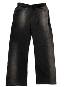 Pantalon de survêtement en coton pour hommes, taille élastique, décontracté, avec poches latérales, poids moyen, pour l'automne, couleurs gris et noir - Product Image 5
