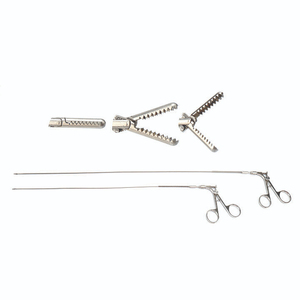 Pinzas de agarre laparoscópicas, pinza endoscópica con mandíbula de dientes de rata, instrumento quirúrgico de acero inoxidable, CE OEM - Product Image 1