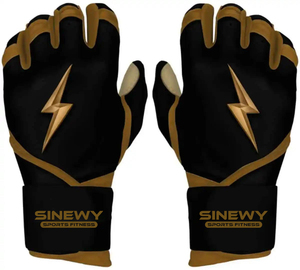 Gants de frappe en cuir bleu SINEWY Sports Fitness, durables, pour entraînement, unisexes, adultes, fermeture auto-agrippante - Product Image 5