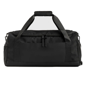 Unisex Oxford Casual Gym Bag Sports Duffle Travel <b>Backpack</b> with Shoes Compartment Polyester Lining 30-40L Black Weekender - Product Image 1