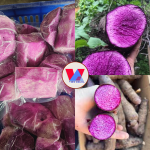 Yam Morado Congelado IQF Premium, Ube Pelado en Rodajas y Cubos, Trozos de Yam Violeta para Repostería - Product Image 2