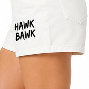 Shorts de Mezclilla Blancos para Mujer, Premium, Elegantes, Cómodos, Duraderos, Cintura Media, Corte Recto, Casuales, Holgados, Transpirables, de Secado Rápido - Product Image 6