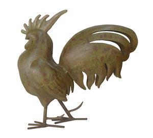 Coq en fer pour la décoration de la maison et du jardin - Product Image 2