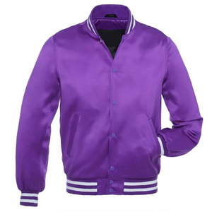 Professional High Quality Men Winter Satin <b>Jacket</b> Solid Color Satin Material Button Closure College Club Team Silk Satin <b>Jacket</b> - Product Image 3