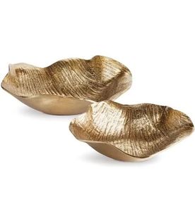 Handmade Metal <b>Decorative</b> <b>Plate</b> Irregular Shape Modern Design Polished Finish Gold Color for Table Decoration - Product Image 1