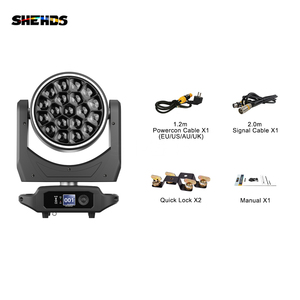 SHEHDS 19×40W Bees Eyes Beam Moving Head Stage Light RGBW 4in1 Zoom DJ Light pour Mariage et Concert - Product Image 5
