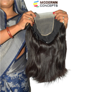 วิกผมตรงแบบไม่ผ่านการแปรรูป เส้นผมแท้จากอินเดีย แบบ Double Weft Remy  น้ำหนัก 100 กรัม ทุกสี ใช้ได้ - Product Image 4