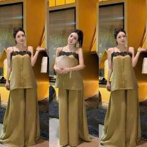 Ensemble deux pièces décontracté et sexy pour femme, en coton écologique, lavable, confortable, tendance, emballage personnalisé, fabriqué au Vietnam - Product Image 4
