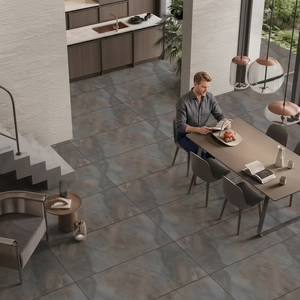 Carrelage en porcelaine émaillée mate gris Carvela Natural Best Quality Control Marble 1200x600, carrelage en pierre calcaire ponçée - Product Image 1