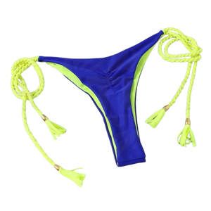 Ensemble bikini 2 pièces respirant et écologique en Spandex/Polyester pour femme, avec logo personnalisé sur le devant, idéal pour le yoga et le sport (soutien-gorge de sport et sous-vêtements de fitness) - Product Image 4
