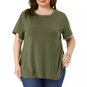 Silk <b>Screen</b> Printing Women High Quality Fashionwear T Shirt for Women Loose Fit Lightweight shirt Breathable Summer Short Sleeve - Product Image 4