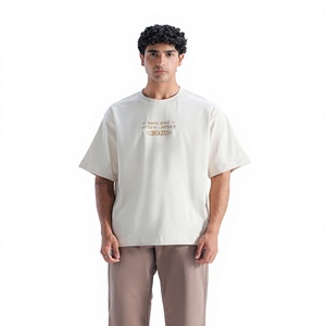 Camiseta de Jersey de Manga Corta con Cuello Redondo, Informal, Cómoda, de Algodón, Talla Grande para Hombre, 320 g - Product Image 5