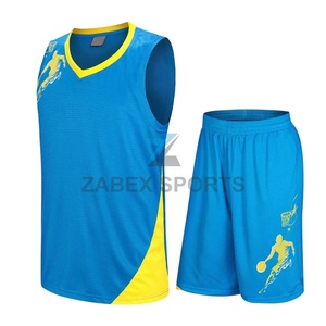 ชุดบาสเก็ตบอลระบายอากาศ ป้องกันแบคทีเรีย ซับเหงื่อ ผลิตในปากีสถาน ปรับแต่งได้ แขนกุด ยูนิเซ็กซ์ ไซส์ใหญ่พิเศษ 100% - Product Image 1