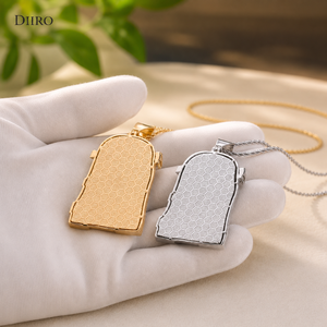 จี้พระเยซูชุบทอง 18K ประดับเพชรโมอิสซาไนต์ทรงกลมแบบ Iced Out สร้อยคอสำหรับทุกเพศ - Product Image 3