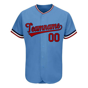 Service OEM, maillot de baseball personnalisé, polyester de haute qualité, vêtements de sport pour hommes, maillots de baseball à boutons pour adultes - Product Image 3