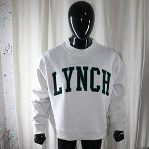 Sudadera LYNCH con cuello simulado, 450 GSM, nombre personalizado, bordado en aplique, corte holgado, 100% algodón, felpa francesa. - Product Image 2