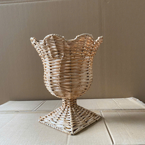 Luxury Handmade Rattan <b>Vase</b> Wicker Decorative Flower Holder for Home Decor OEM Supplier Manufacturer - Product Image 2