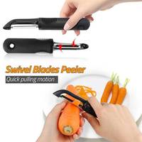 Nieuwe aanwinsten Japanse gadget skin plastic messen multifunctionele keuken fruit- en groenteschiller roestvrij staal