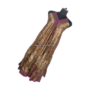 Nuevo Vestido de Seda Vintage Hecho a Mano para Mujer, Elegante Vestido de Noche sin Mangas para Mujer, Vestido de Verano con Espalda Descubierta - Product Image 1