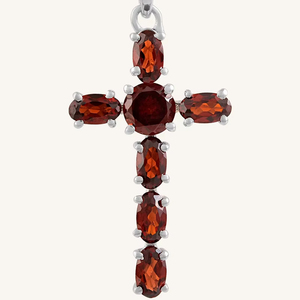 Colgante de Granate en Plata de Ley 92.5 KLSP-50462 - Product Image 4