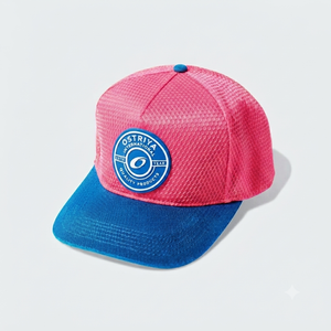 Casquette Trucker Ostriya Intl Blanche à 5 Panneaux en Maille avec Logo Imprimé par Transfert Thermique sur le Panneau Avant, Ajustement Réglable, Respirante et Imperméable - Product Image 6