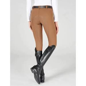 Culottes d'équitation kaki pour femmes, leggings d'équitation, jodhpurs d'équitation à assise intégrale en silicone et pantalons d'équitation, vente en gros - Product Image 2