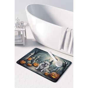 Bulldog Anglais Spooky Halloween Tapis de Bain en Mousse à Mémoire Lavable en Machine Tapis de Cuisine Anti-Fatigue Coussin Confort pour Cuisine Bain - Product Image 3