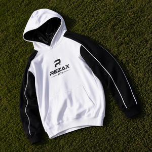 เสื้อฮู้ดดี้ทรงโอเวอร์ไซส์แบบสั่งทำพิเศษ ผ้าซาตินบุด้านใน |   เสื้อฮู้ดดี้สตรีทแวร์พรีเมียมเนื้อหนา คัลเลอร์บล็อกกิ้ง ผ้าเฟรนช์เทอร์รี่ 430 กรัม (OEM) - Product Image 2