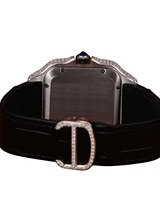 Montre unisexe de luxe, style hip-hop antique, en acier inoxydable noir, bracelet en caoutchouc, mouvement à quartz, verre en moissanite VVS, 46 mm