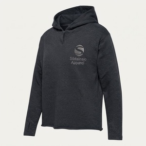 Hoodie surdimensionné personnalisé, coupe courte, déchiré, ourlet brut, en molleton français de qualité, épais, délavé à l'acide - Product Image 2