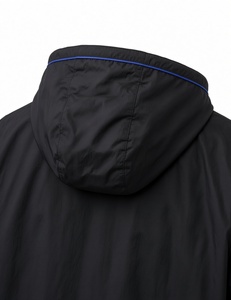 Zeta Phi Beta Windbreaker Jacket <b>Women</b> Black Royal Blue Zip Up Hooded Greek Letter Script Sorority Lined Hood Outerwear <b>Coat</b> - Product Image 6