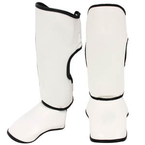 Cheap Price Best Quality Custom Shin Instep PU Leather Breathable Lightweight Professional Protection Foldable Boxing Guards - Product Image 1