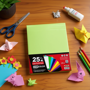 Papier cartonné vert clair pour travaux manuels - Product Image 3