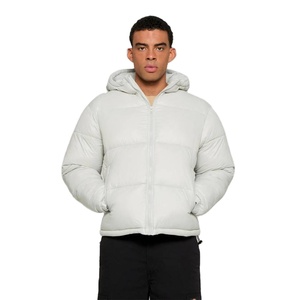 Chaqueta de Invierno Acolchada para Hombre, Informal, Brillante, de Lona, con Logotipo Personalizado en la Parte Delantera, Transpirable, Resistente al Viento, al por Mayor - Product Image 1