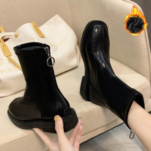 Scarpe di sicurezza LK-W808N alla moda da donna stivali con fodera in pile di Design medio - Product Image 1