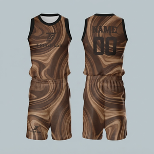 Uniforme de Baloncesto Personalizado para Hombre con Color y Diseño a Medida, Nombre y Número del Equipo, Cuello Redondo, Uniforme de Alta Calidad - Product Image 1