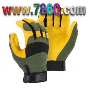 Gants de mécanicien en cuir de daim les mieux ajustés Gants de sécurité à dos tricoté pour les travaux lourds - Product Image 1