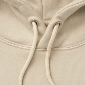 Sudadera con Capucha Extra Grande para Hombre, Color Beige, Felpa de Algodón, Bolsillo Tipo Canguro, Cordón Ajustable, Estilo Urbano, Sudadera de Invierno - Product Image 4